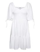 Smock Short Dress Bubbleroom White