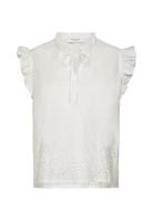 Rwlauren Sl Regular Top Rosemunde White