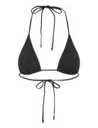 Strappy Triangle Bikini Top Weekday Black