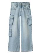 Nkfbella Wide Cargo Jeans 8772-Be Noos Name It Blue