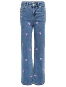 Kogjuicy Wide Leg Heart Emb Jeans Noos Kids Only Blue