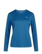Women Longsleeved Sports Tee ZEBDIA Blue