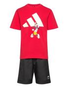 Lk Dy Mm T Set Adidas Sportswear Red