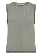 Mmaubin Sl Knit Top MOS MOSH Green
