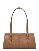 Shoulder Bag With Buckles Mango Brown