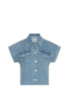 Mschelida Ada Ss Denim Shirt MSCH Copenhagen Blue