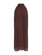 Mschalithea Faustina Sl Dress MSCH Copenhagen Brown