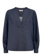 Mmyen Denim Blouse MOS MOSH Blue