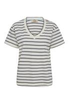 Mmnani V-Ss Stripe Tee MOS MOSH Navy