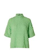 Slfmonika Ss High Neck Top B Selected Green