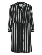 Slfdamina 7/8 Aop Dress B Noos Selected Black