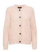 Slflulu Ls Knit Short Cardigan Noos Selected Pink