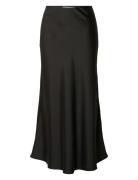 Slflena Hw Midi Skirt Selected Black