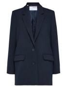 Slfrita Ls Relaxed Blazer D Sap Mel Noos Selected Navy