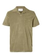 Slhrelax-Terry Ss Resort Polo Ex Selected Khaki