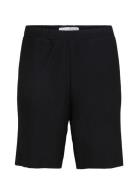 Slhloose-Plisse Shorts Ex Selected Black
