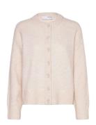 Slfrena Ls Knit Cardigan Camp Selected Cream