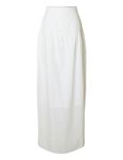 Slfhannah Mw Long Broderi Skirt D Selected White