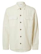 Slh-Leroy Linen Blend Overshirt Ls Noos Selected Cream