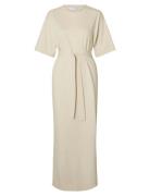 Slfessential Ss Pocket Ankle Dress Noos Selected Cream