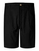 Slhregular-Leroy Pleat Shorts Noos Selected Black