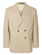 Slhrelaxed- Finn Pinstriped Db Blz Selected Beige