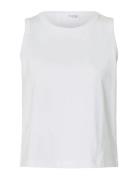 Slfessential Sl Boxy Tank Top Noos Selected White