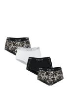 Pclogo Lady 4 Pack Aop/Solid Noos Bc Pieces Black