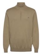 Cotton Half Zip GANT Khaki