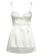 Marcello Hourglass Mini Dress Bardot White