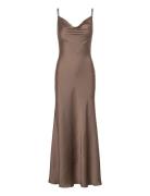 Monroe Cowl Neck Maxi Dress Bardot Brown