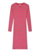 2X2 Cotton Stripe Duba Dress Mads Nørgaard Red
