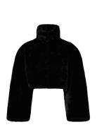 Faux Fur Crop Jacket ROTATE Birger Christensen Black