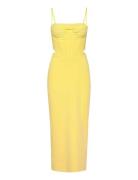 Martini Midi Dress Bardot Yellow