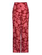 Floral Palazzo Trousers Mango Red