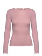 Rmwbalta Ls Regular Boatneck T-Shir RM By Rosemunde Pink