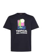 Seaton Mixed Tee Morris Navy