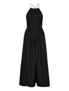 Halter Dress With Crossed Back Mango Black