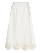 Chara Broderie Anglais Maxi Skirt Malina White