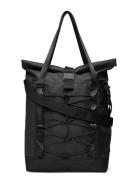 Trail Rolltop Tote Bag W3 Rains Black
