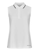 Miriam Sleeveless Poloshirt Röhnisch White