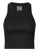 Ease Ribbed Tank Top Aim´n Black