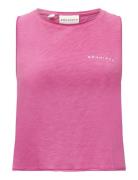 Slub Cropped Tank Röhnisch Pink