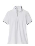 Whitworth Sport Mesh Short Sleeve Polo Peter Millar White