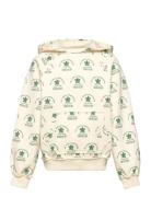 Beaver Kid Hoodie White Flowers THE ANIMALS OBSERVATORY Patterned