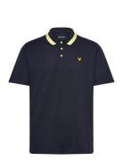 Tipped Collar Polo Shirt Lyle & Scott Sport Navy