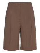 Cotton Suit Bermuda Shorts Mango Brown