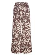 Printed Cotton Trousers Mango Brown