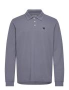 Ls Polo Shirt Wrangler Blue