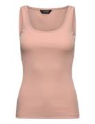 Stretch Cotton Tank Top Lauren Ralph Lauren Pink